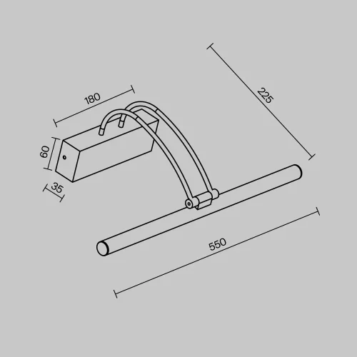 Подсветка для картин LED Finelli MIR004WL-L12B Maytoni чёрная в стиле современный фото 3 Подсветка для картин LED Finelli MIR004WL-L12B Maytoni чёрная в стиле современный фото 3