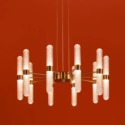 Светильник подвесной LED Alias FR2050PL-L50BS Freya прозрачный на 20 ламп, основание латунь в стиле классический фото 8 Светильник подвесной LED Alias FR2050PL-L50BS Freya прозрачный на 20 ламп, основание латунь в стиле классический фото 8