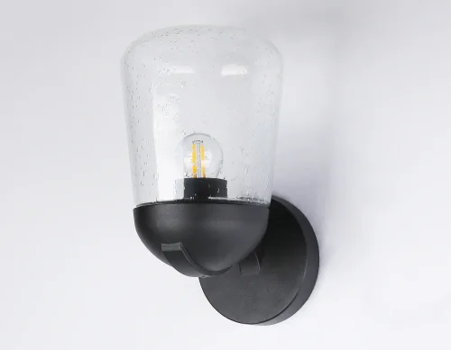 Настенный светильник ST2081 Ambrella light уличный IP54 чёрный 1 лампа, плафон прозрачный в стиле хай-тек современный E27 фото 4