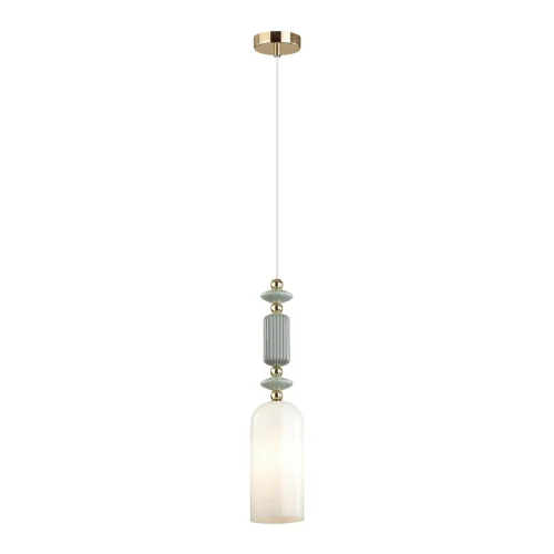 Светильник подвесной Candy 4861/1A Odeon Light белый 1 лампа, основание золотое в стиле классический 