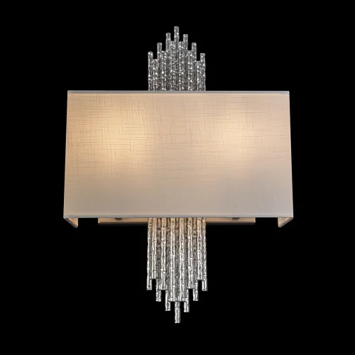 Бра Poema 10458 Silver LOFT IT белый на 2 лампы, основание серебряное в стиле современный арт-деко фото 4