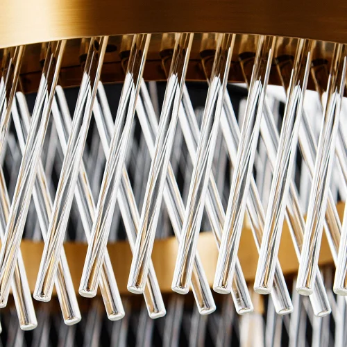 Люстра подвесная Acapulco A1073LM-12PB Arte Lamp прозрачная на 12 ламп, основание медь в стиле современный фото 6