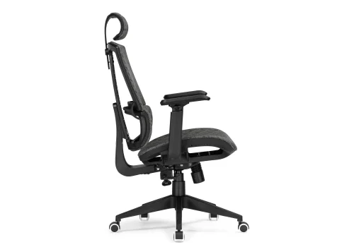 Компьютерное кресло Lanus gray / black 15567 Woodville, серый/ткань, ножки/пластик/чёрный, размеры - *1270***680*620 фото 4