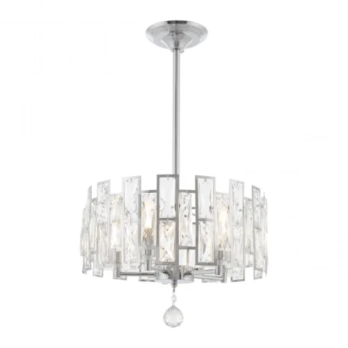 Люстра на штанге Sorrento-4209 374209/5/350/380 CR Arte Milano прозрачная на 5 ламп, основание хром в стиле современный Люстра на штанге Sorrento-4209 374209/5/350/380 CR Arte Milano прозрачная на 5 ламп, основание хром в стиле современный