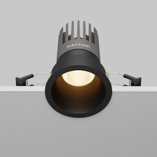 Светильник точечный LED Dip DL118-15W-3K-B Maytoni чёрный на 1 лампу, основание чёрное в стиле современный хай-тек круглый фото 6
