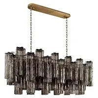Люстра подвесная Мурано / Murano 10580/1000R Smoke LOFT IT дымчатая на 11 ламп, основание бронзовое в стиле современный арт-деко Люстра подвесная Мурано / Murano 10580/1000R Smoke LOFT IT дымчатая на 11 ламп, основание бронзовое в стиле современный арт-деко