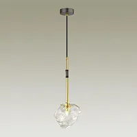 Светильник подвесной Stono 4789/1 Odeon Light прозрачный 1 лампа, основание чёрное в стиле лофт кантри шар