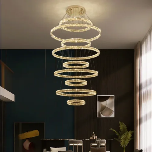 Люстра подвесная BERTOLDA B COMBO D30+70+40 219955-23 ImperiumLoft прозрачная на 3 лампы, основание латунь в стиле современный фото 5