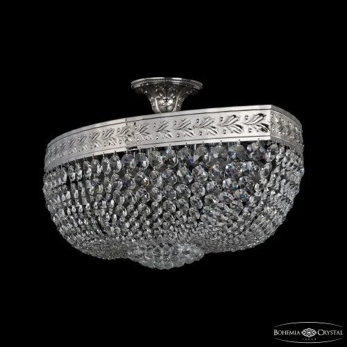 Люстра потолочная 19283/100IV Ni Bohemia Ivele Crystal прозрачная на 14 ламп, основание никель в стиле классический sp фото 2