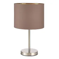 Настольная лампа Brescia SLE300574-01 ST-Luce коричневая 1 лампа, основание никель металл в стиле классический 