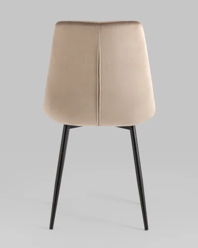 Стул Флекс New, велюр мокка УТ000039293 Stool Group, коричневый шоколад капучино/велюр, ножки/металл/чёрный, размеры - *830**** фото 5