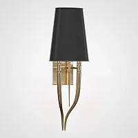 Настенный светильник Crystal Light Brunilde Ipe Cavalli H92 Gold/Black 189869-22 ImperiumLoft чёрный на 2 лампы, основание золотое в стиле современный 