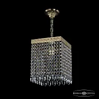 Светильник подвесной 19202/20IV G Bohemia Ivele Crystal прозрачный 1 лампа, основание золотое в стиле классический sp