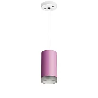 Светильник подвесной Rullo RP43230 Lightstar розовый 1 лампа, основание белое в стиле современный 