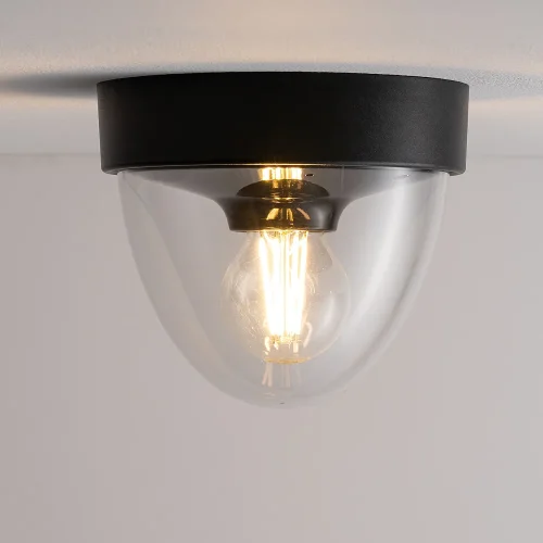 Светильник потолочный Nook 7978-NW Nowodvorski прозрачный на 1 лампу, основание чёрное в стиле современный фото 2 Светильник потолочный Nook 7978-NW Nowodvorski прозрачный на 1 лампу, основание чёрное в стиле современный фото 2