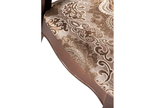 Деревянный стул Эмилин вишня 438350 Woodville, коричневый/ткань, ножки/массив бука/вишня, размеры - ****500*550 фото 6