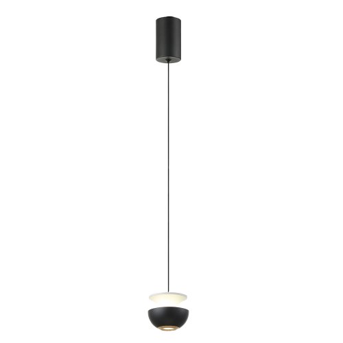 Светильник подвесной LED ASTRA SP LED BLACK Crystal Lux чёрный 1 лампа, основание чёрное в стиле современный шар фото 3