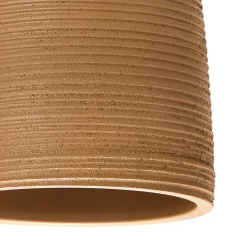 Светильник подвесной Cento A7081SP-1BJ Arte Lamp бежевый коричневый на 1 лампу, основание чёрное в стиле лофт кантри фото 3