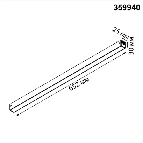 Трековый токопроводящий светильник LED с переключателем цветовой темперетуры Vector 359940 Novotech чёрный для шинопроводов серии Vector чёрный фото 2