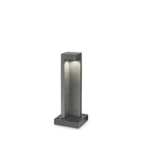 Парковый светильник LED TITANO PT D49 4000K Ideal Lux уличный IP55 серый на 1 лампу, плафон серый в стиле современный LED