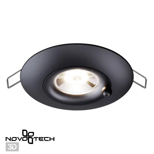Светильник точечный Water 370792 Novotech чёрный 1 лампа, основание чёрное в стиле современный  фото 4