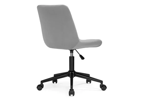 Компьютерное кресло Честер светло-серый / черный 538987 Woodville, серый/велюр, ножки/металл/чёрный, размеры - *920***490*600 фото 5