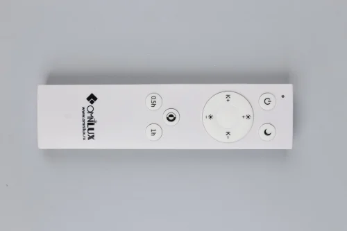 Светильник потолочный LED с пультом Campanedda OML-47507-30 Omnilux белый 1 лампа, основание белое в стиле современный с пультом фото 6