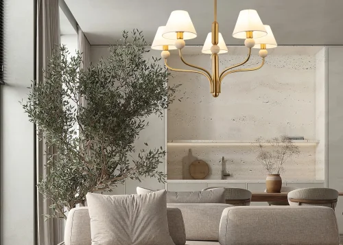 Бра Aurelia FR2058WL-01BS Freya белый на 1 лампу, основание латунь в стиле классический кантри американский фото 7