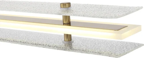Светильник подвесной LED Fagy SL6245.223.01 ST-Luce прозрачный на 1 лампу, основание золотое в стиле современный линейный фото 2