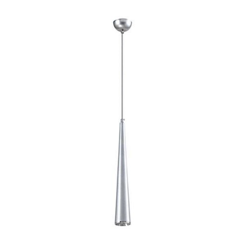 Светильник подвесной LED Epoch V2352-PL Moderli серебряный 1 лампа, основание серебряное в стиле модерн трубочки