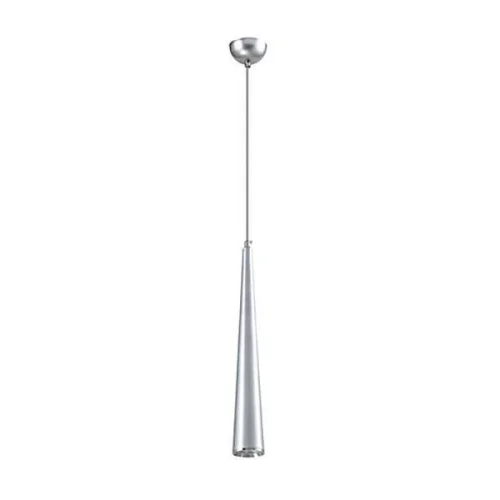 Светильник подвесной LED Epoch V2352-PL Moderli серебряный на 1 лампу, основание серебряное в стиле современный трубочки