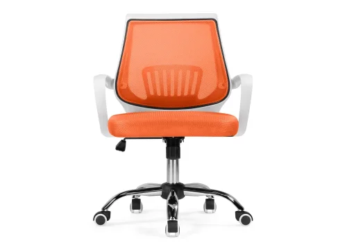 Компьютерное кресло Ergoplus orange / white 15373 Woodville, оранжевый/ткань, ножки/металл/хром, размеры - *940***610* фото 2