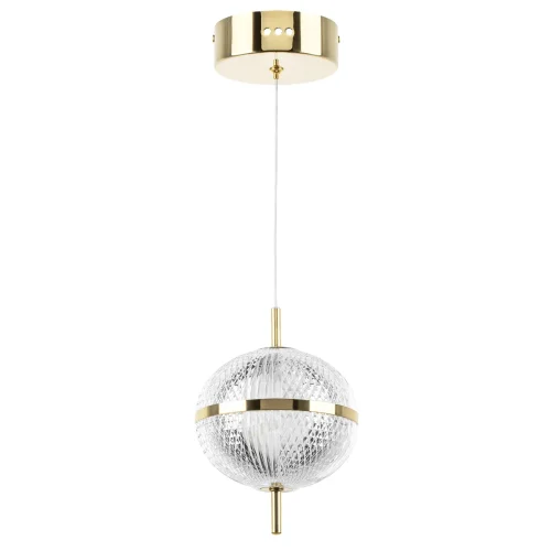Светильник подвесной LED Acrile 738023 Lightstar прозрачный 1 лампа, основание золотое в стиле минимализм хай-тек современный  фото 2