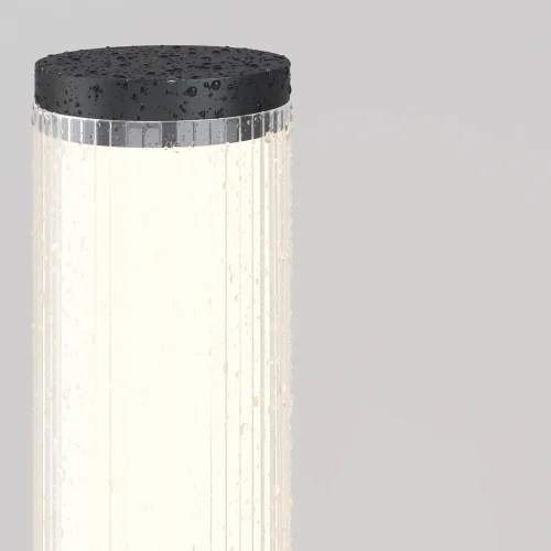 Парковый светильник LED Ster O467FL-L100B3K Maytoni уличный IP чёрный на 1 лампу, плафон белый в стиле современный хай-тек LED фото 4