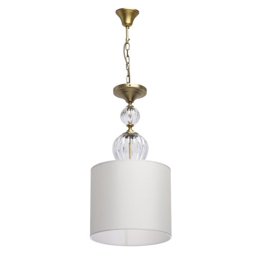 Светильник подвесной Оделия 619011203 Chiaro белый 3 лампы, основание латунь в стиле классический 