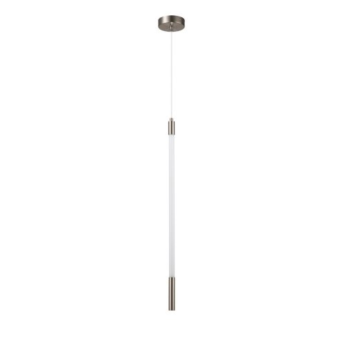 Светильник подвесной LED Filato V000052L Indigo белый 1 лампа, основание никель в стиле минимализм хай-тек трубочки фото 2