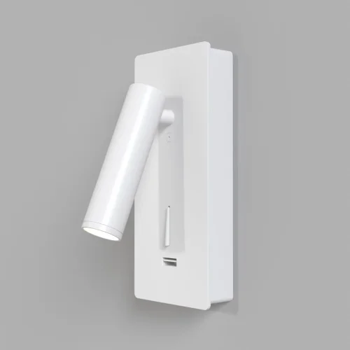 Бра с выключателем и usb LED Mirax C041WL-L3W3K Maytoni белый на 1 лампу, основание белое в стиле хай-тек 