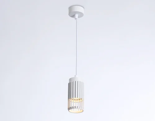 Светильник подвесной TN51693 Ambrella light белый 1 лампа, основание белое в стиле хай-тек современный  фото 3