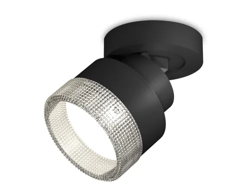 Светильник накладной XM8102040 Ambrella light чёрный 1 лампа, основание чёрное в стиле хай-тек круглый