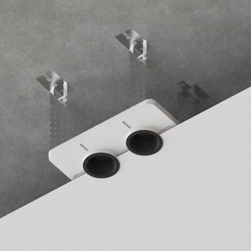 Закладная для монтажа светильников DUCRE MINI в натяжной потолок, 185х110мм Ducre A709002 Arte Lamp белый на 1 , основание белое в стиле современный прямоугольный для пвх потолка фото 3