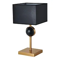 Настольная лампа Diva 2822-1T Favourite чёрная 1 лампа, основание латунь металл в стиле классический 