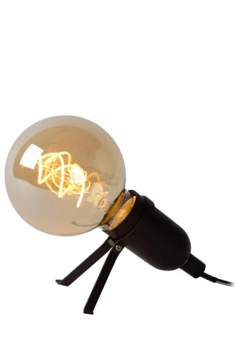 Настольная лампа LED Pukki 46511/05/30 Lucide без плафона 1 лампа, основание чёрное металл в стиле современный 