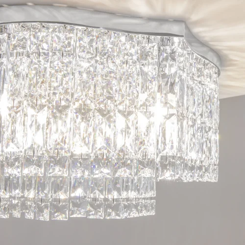 Люстра потолочная Dune DIA005CL-06CH Maytoni прозрачная на 6 ламп, основание хром в стиле классический фото 9