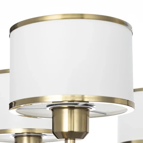 Люстра на штанге Alton CL421253 Citilux белая на 5 ламп, основание бронзовое в стиле классический современный  фото 6