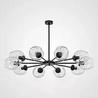 Люстра на штанге MARINE B 10 Black/Transparent 189686-26 ImperiumLoft прозрачная на 10 ламп, основание чёрное в стиле скандинавский Люстра на штанге MARINE B 10 Black/Transparent 189686-26 ImperiumLoft прозрачная на 10 ламп, основание чёрное в стиле скандинавский