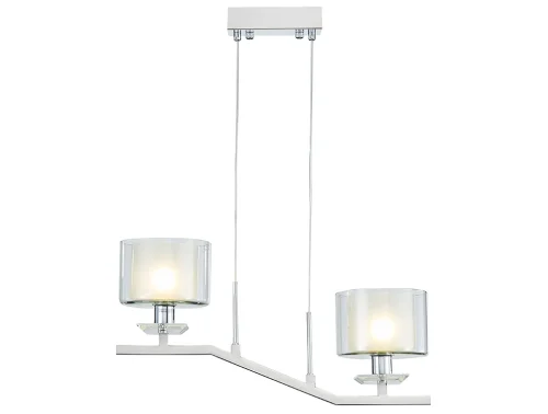 Светильник подвесной 4402/S chrome Newport прозрачный 2 лампы, основание хром в стиле американский современный классический 