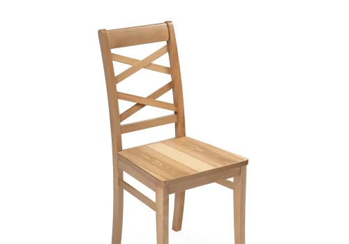 Деревянный стул Валтер дуб 575484 Woodville, /, ножки/массив дерева/дуб, размеры - ****410*520 фото 5