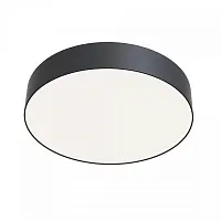 Светильник потолочный LED Zon C032CL-L43B4K Maytoni белый 1 лампа, основание чёрное в стиле современный тарелка