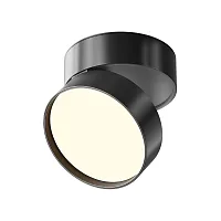 Светильник накладной LED Onda C024CL-18W3K-B-1 Maytoni чёрный на 1 лампу, основание чёрное в стиле современный хай-тек круглый