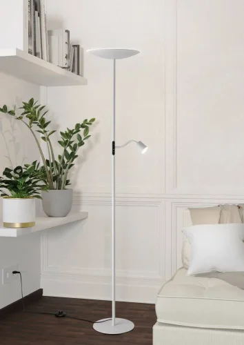 Торшер LED Conivarino 901978 Eglo для чтения белый на 1 лампу, основание белое в стиле современный фото 2